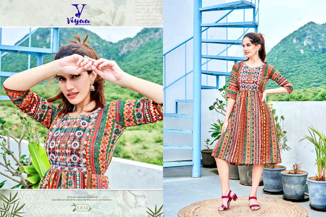 MAIRA v5 By Viyaa Naira Cut Printed Kurtis Catalog